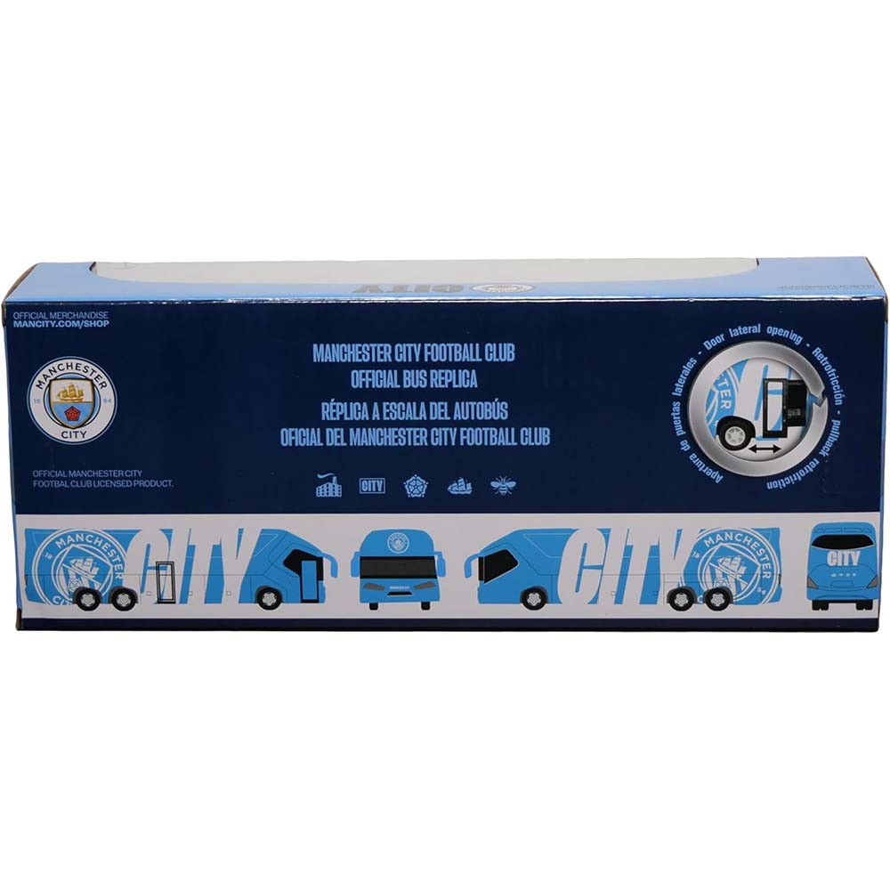 Manchester City FC Autobús Oficial del Equipo Miniatura de Colección 16270, vehículos de colección