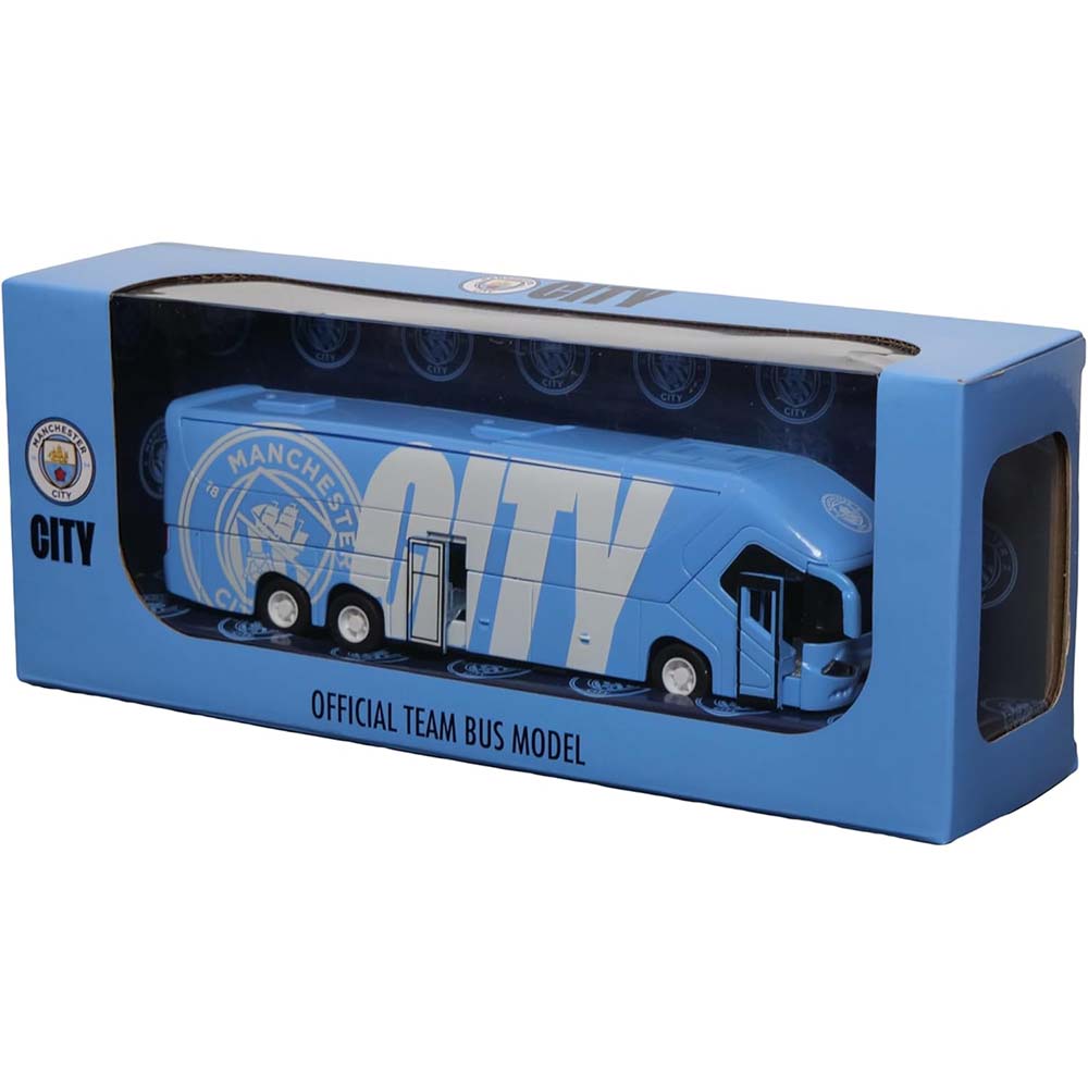 Manchester City FC Autobús Oficial del Equipo Miniatura de Colección 16270, vehículos de colección