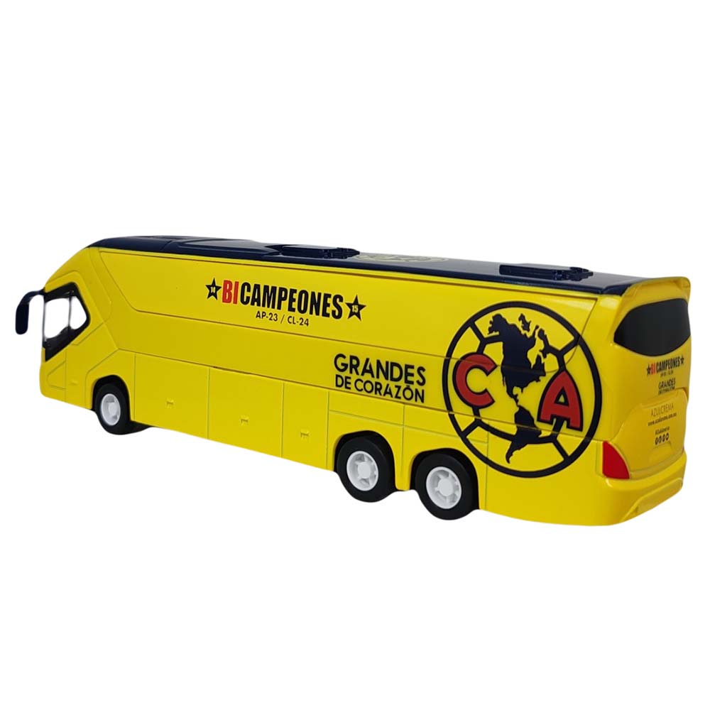 Club América Bicampeones Autobús Oficial del Equipo Miniatura de Colección 16287, vehículos de colección