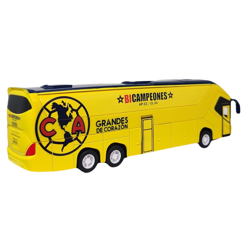 Club América Bicampeones Autobús Oficial del Equipo Miniatura de Colección 16287, vehículos de colección