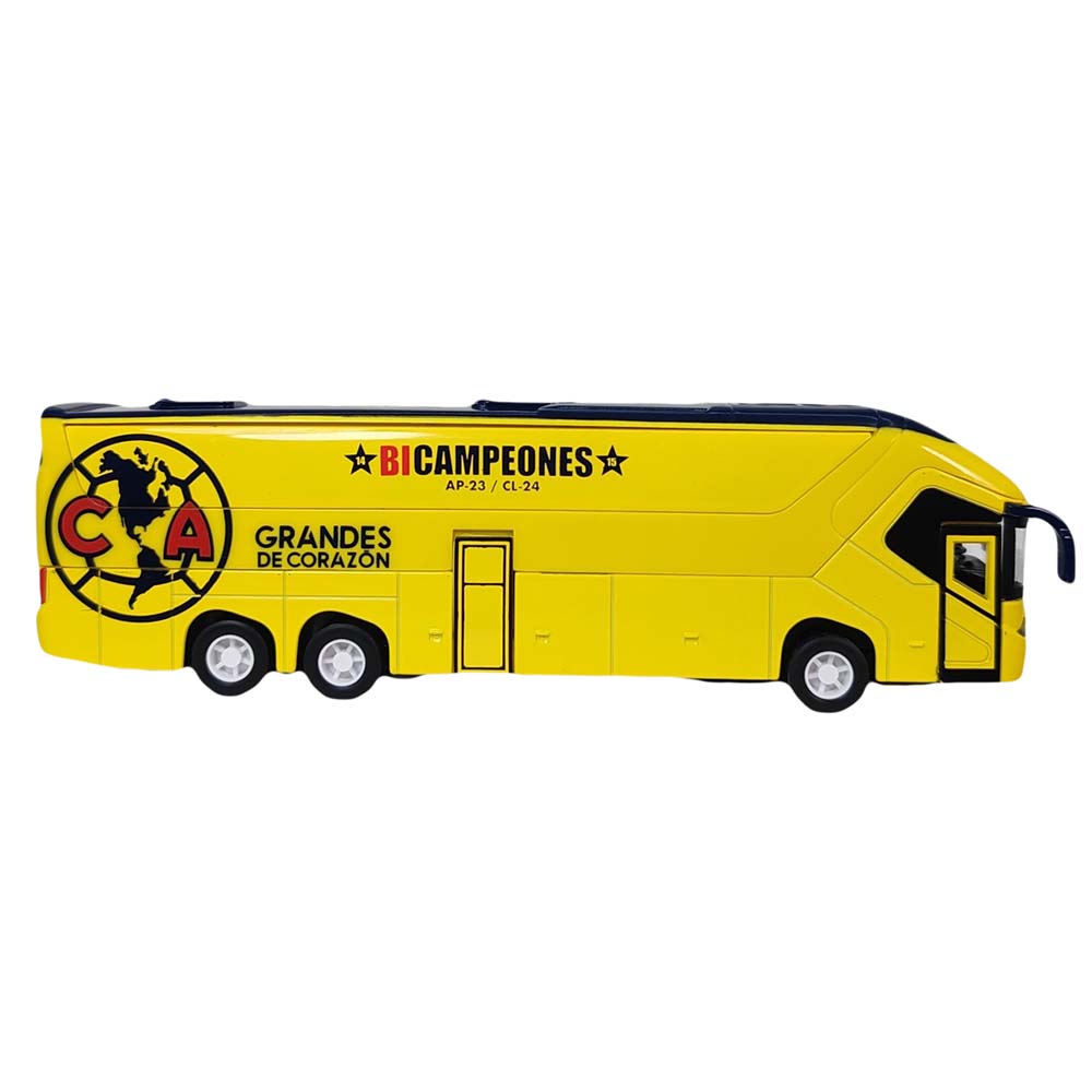 Club América Bicampeones Autobús Oficial del Equipo Miniatura de Colección 16287, vehículos de colección