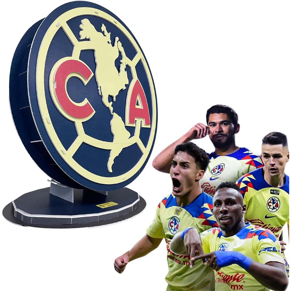 Club América Escudo Rompecabezas 3D Oficial Sockers 16300, rompecabezas 3d