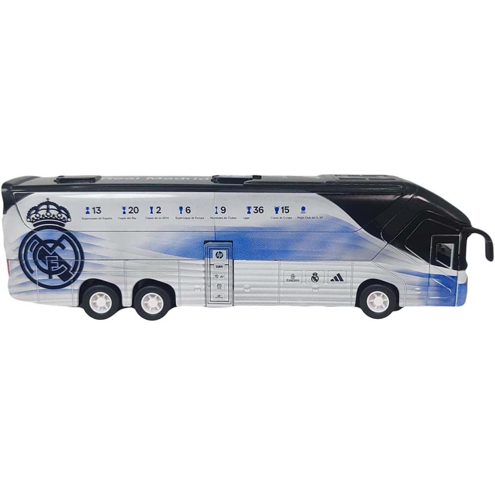 Real Madrid CF Autobús Oficial del Equipo Miniatura de Colección Sockers 16669, vehículos de colección