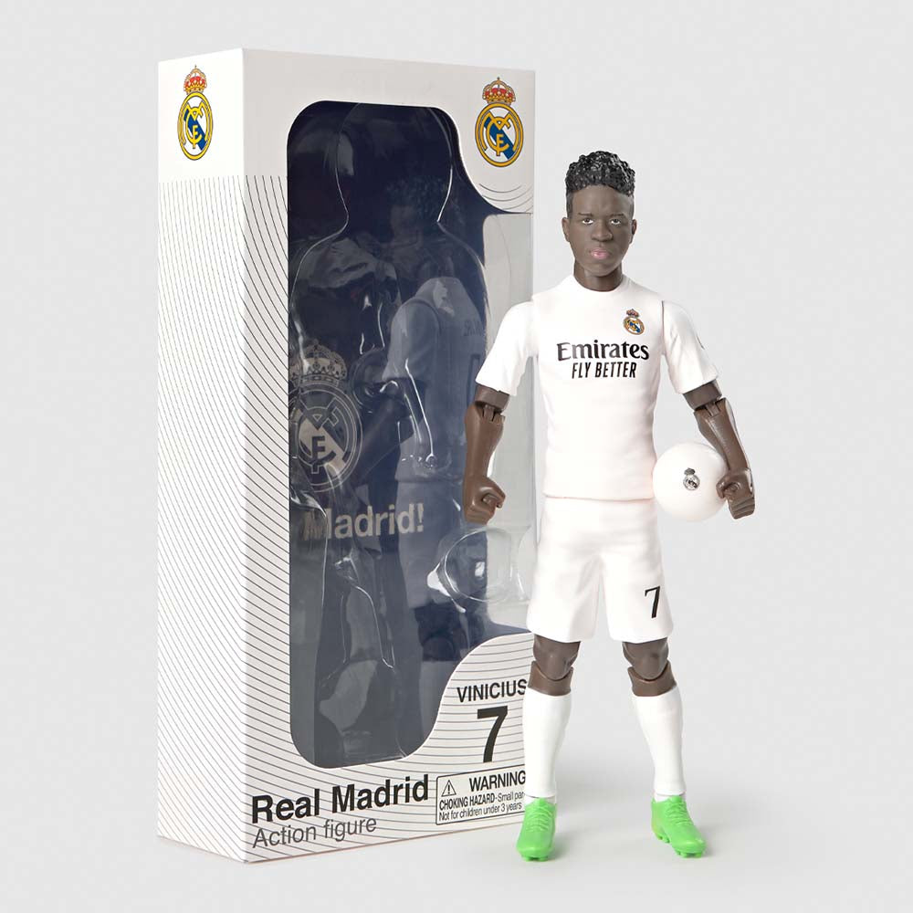 Vinícius Júnior Real Madrid CF Figura de Acción Coleccionable 20 cm SOCKERS 83606, figuras de acción y colección