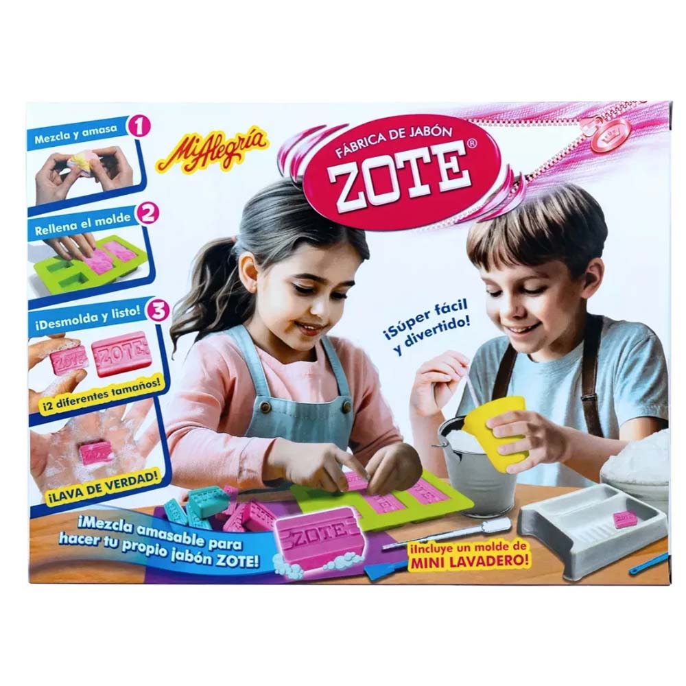 Mi Alegría – Fábrica de Jabón ZOTE (Set para Crear Jaboncitos), manualidades y creatividad