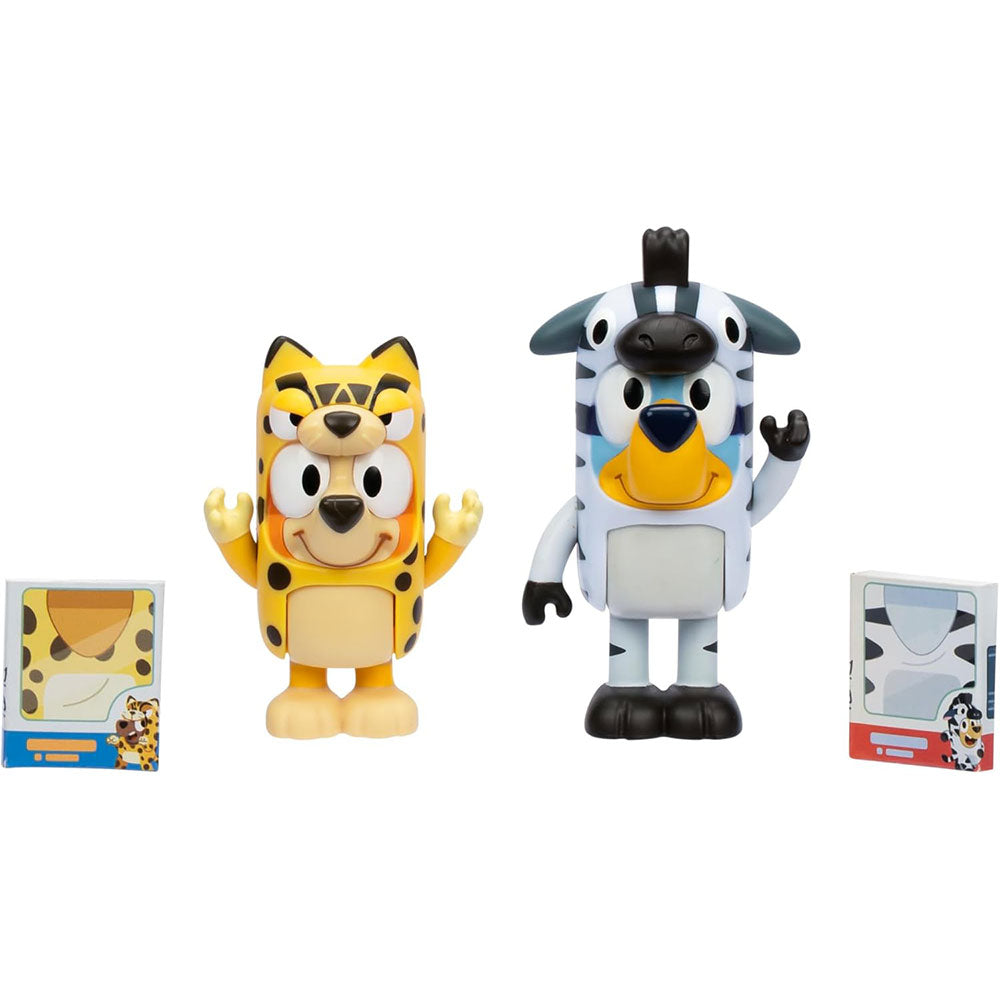 Bluey Figuras 2pk - Animal Costumes 87458, figuras de colección