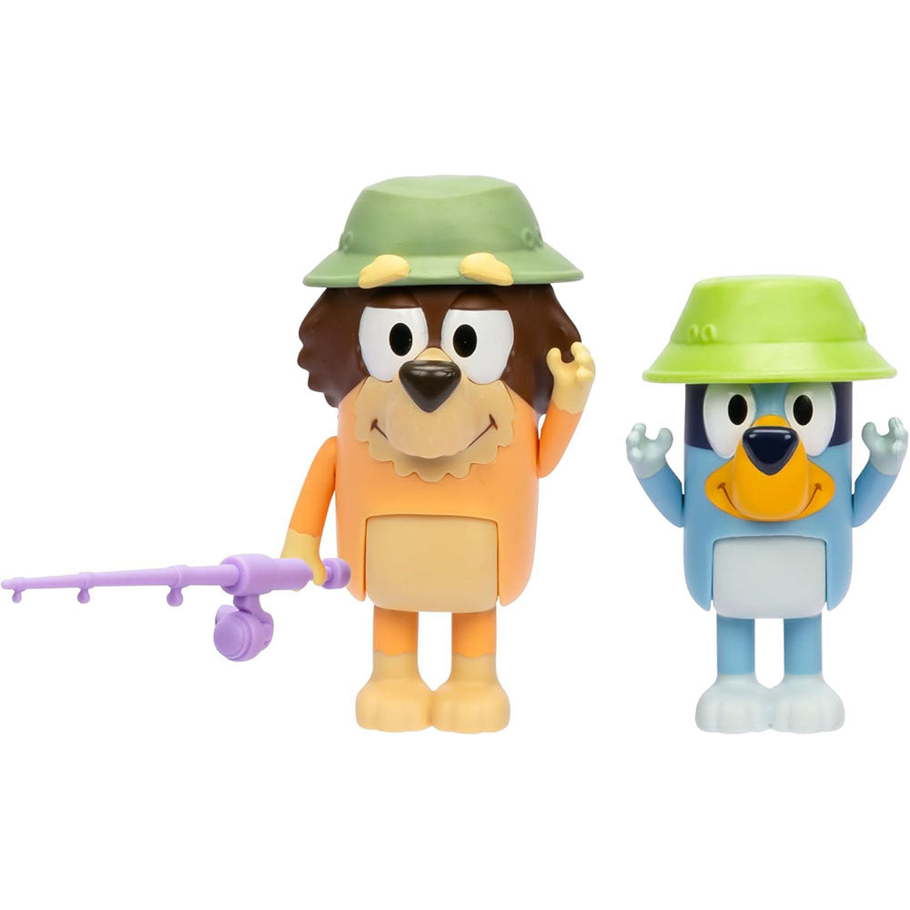 Bluey Figuras 2pk - Fishing with Grandad 87458, figuras de colección