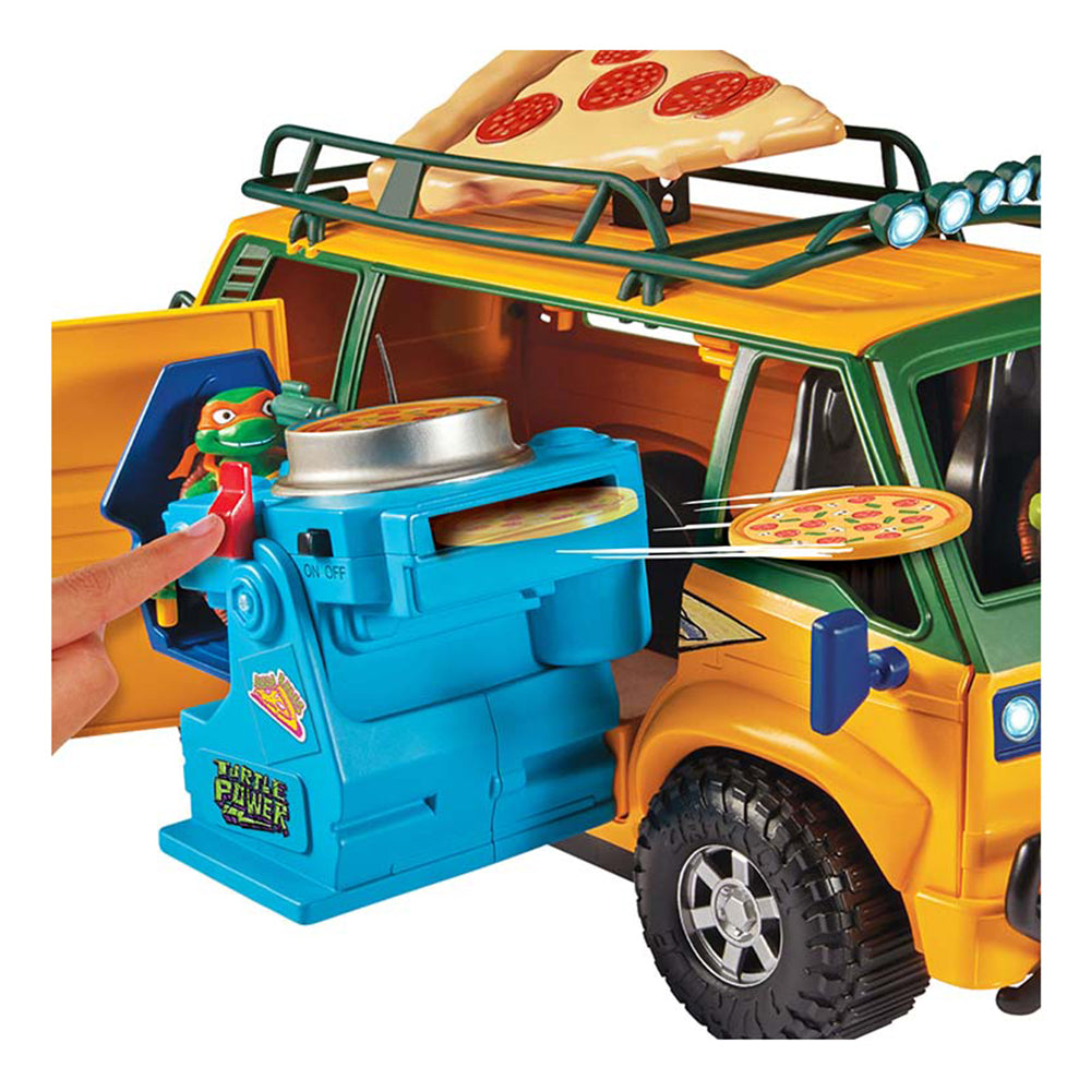 Van de Pizza con Lanzador Tortugas Ninja Caos Mutante 89761: Figura de acción - Edad 4+