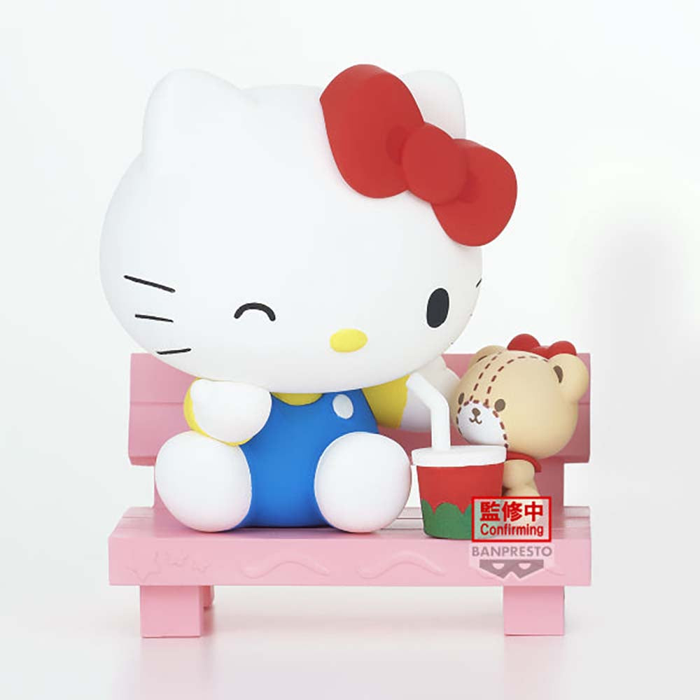 Banpresto - Sanrio Characters Nakayoshi Memories Hello Kitty & Cinnamoroll (A: Hello Kitty), figuras de colección