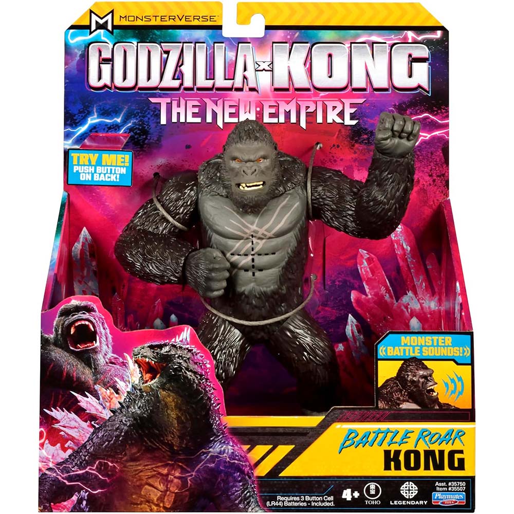Godzilla x Kong Rugido de Batalla - Kong 12020: Figura de acción - Edad 4+