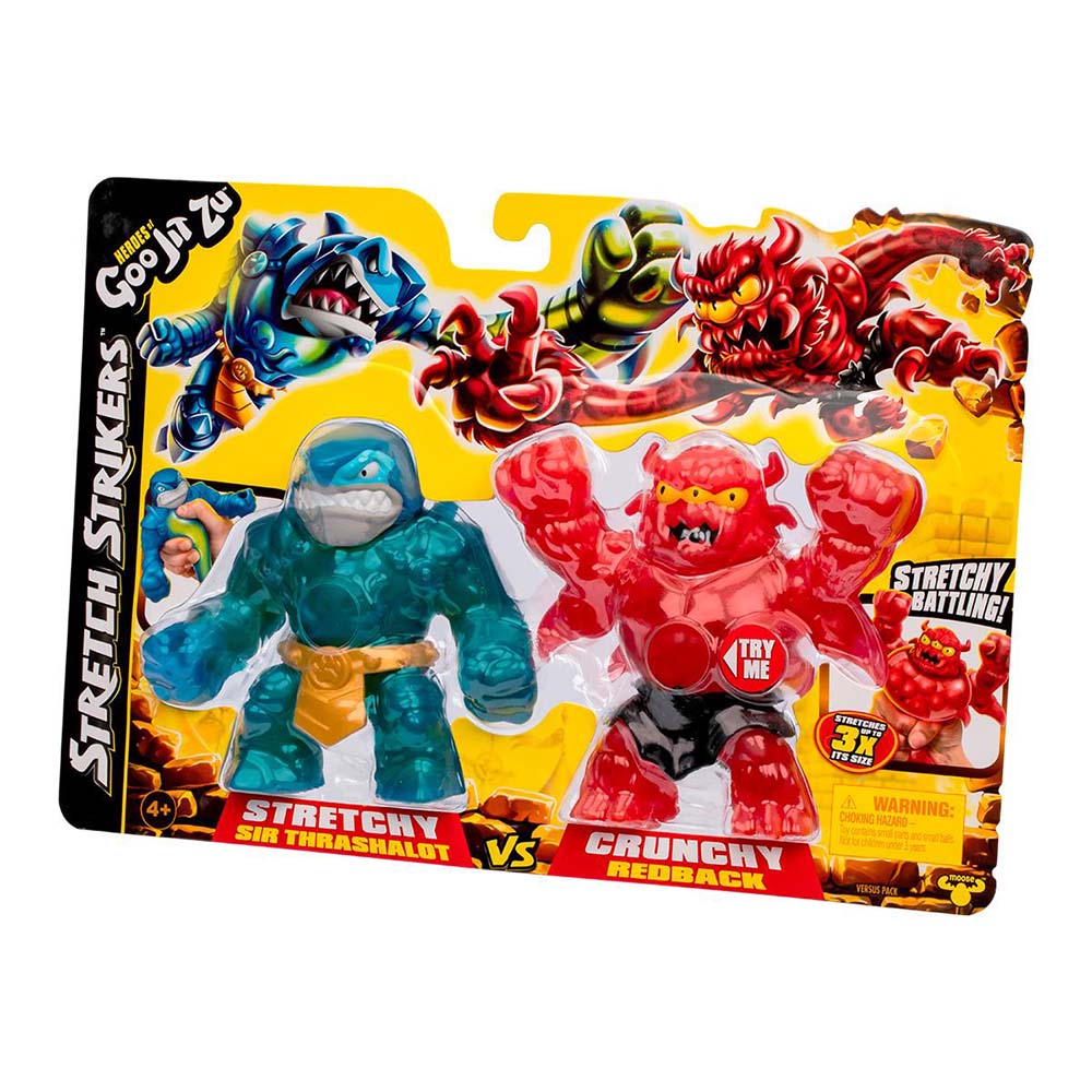 Heroes of Goo Jit Zu Goo Jitzu Stretch Strikers 2 Pack #02 15012: Paquete de 2 figuras - Edad 4+