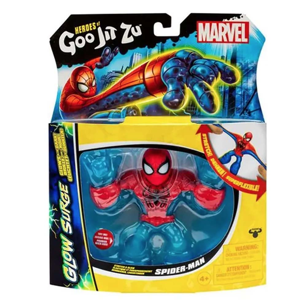 Heroes of Goo Jit Zu Goo Jitzu Glow Surge Marvel Figura de Accion Spider Man 15018 - Edad 4+