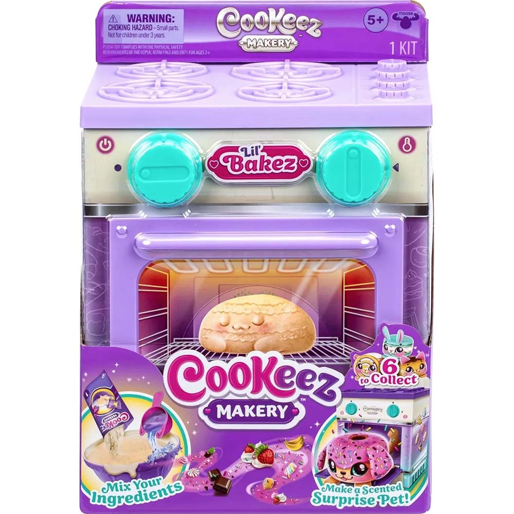 Cookeez Makery Lil' Bakez Horno Mascota Sorpresa 31061, peluches
