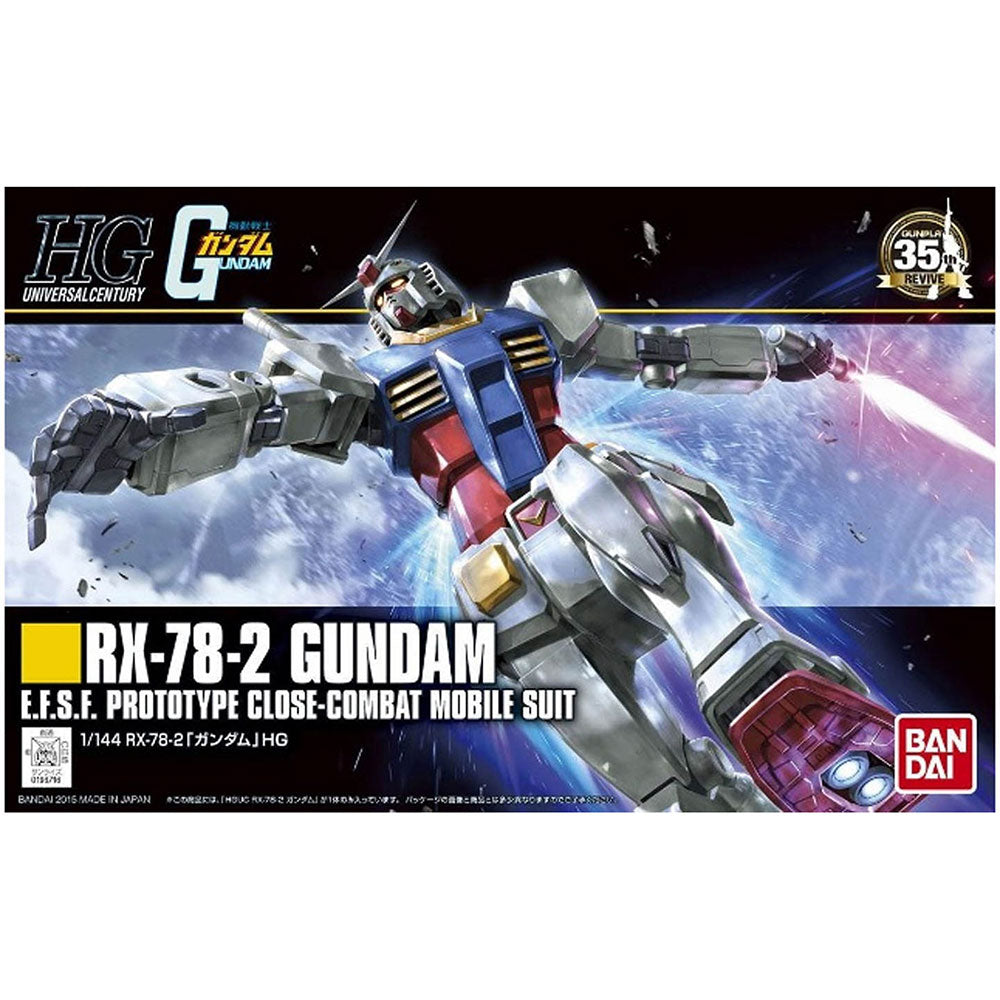 HGUC Gunpla 35th Revive RX-78-2 Gundam - E.F.S.F. Prototype Close-Combat Mobile Suit, modelos para armar