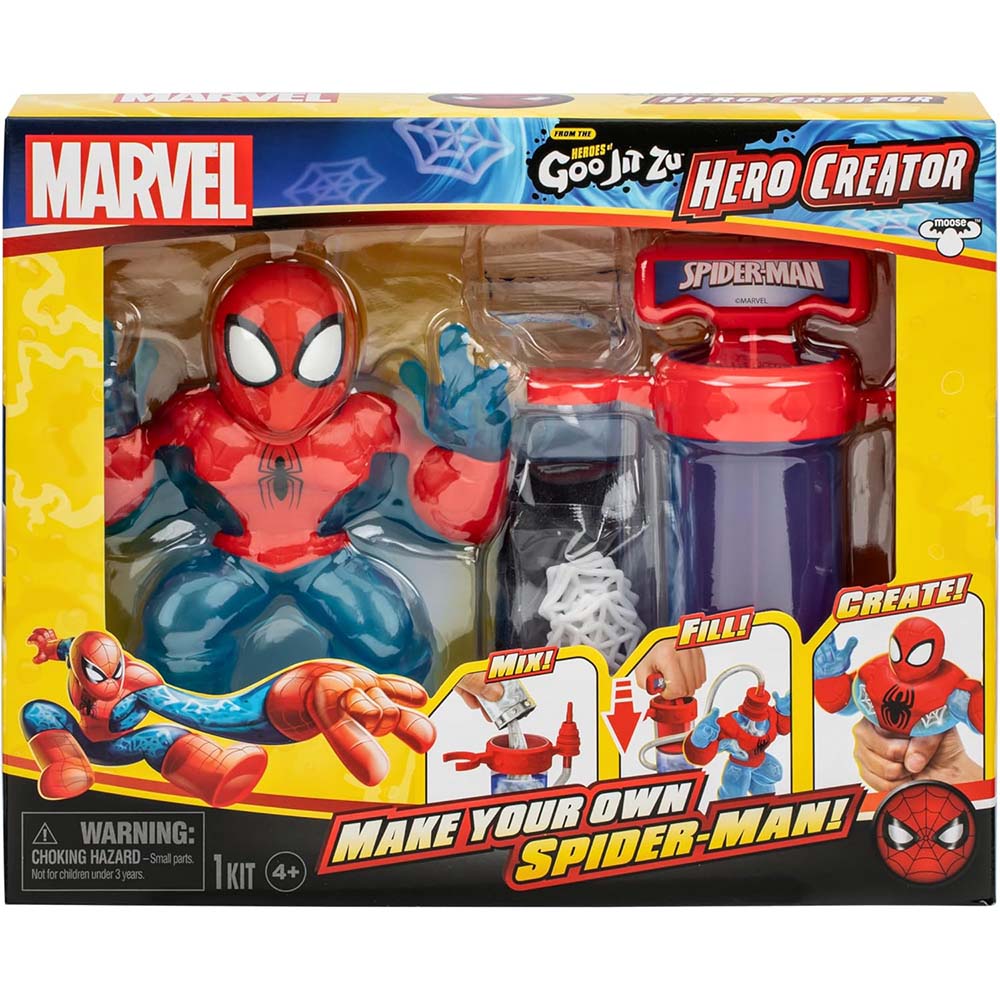 Heroes of Goo Jit Zu Marvel Hero Creator Spider-Man 15075, figuras de acción