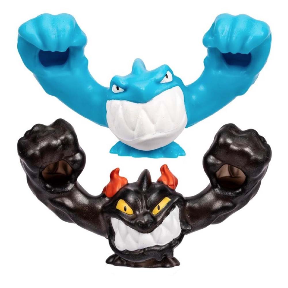 Heroes of Goo-Jit-Zu Series 13 Meteor Madness Goo Slingers Thrash + Corruptagon 2 Pack 15080, figuras de acción