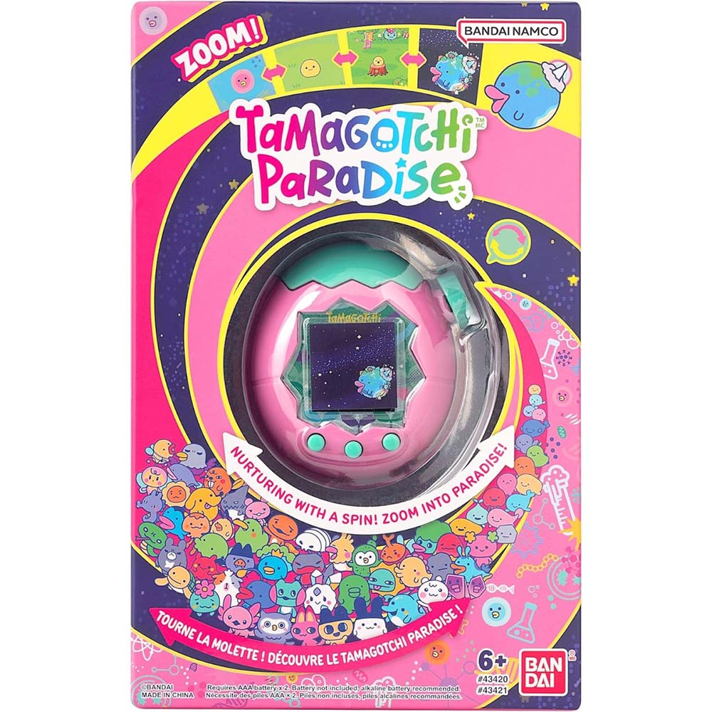 Tamagotchi Paradise Rosa 43420, juguetes interactivos