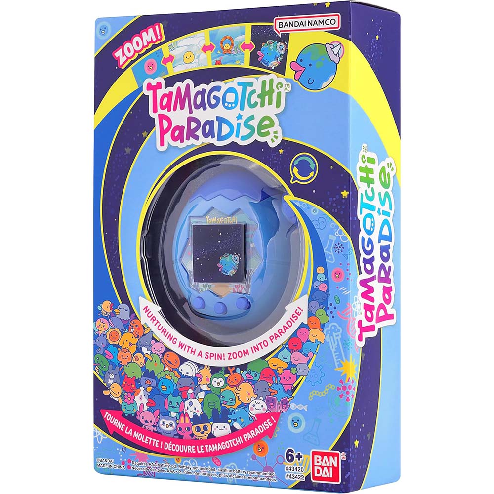Tamagotchi Paradise Azul 43420, juguetes interactivos