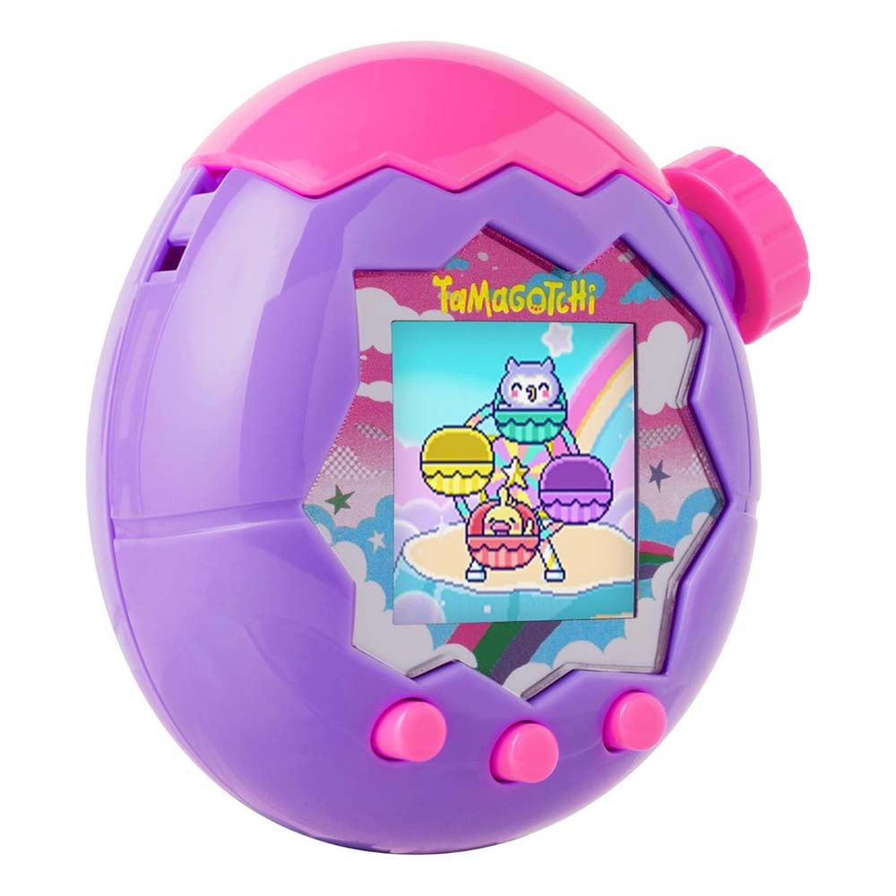 Tamagotchi Paradise Purpura 43420, juguetes interactivos