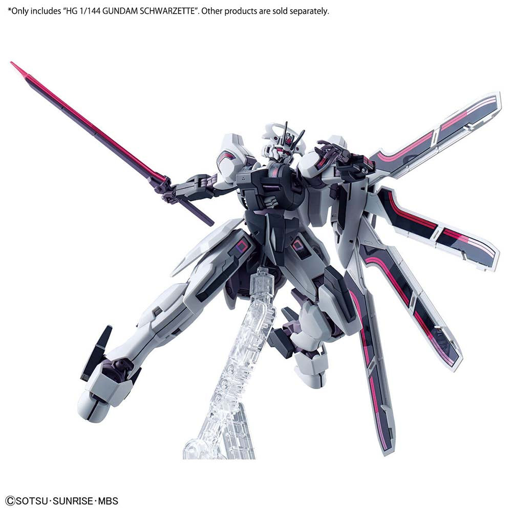 Bandai HG 1/144 Mobile Suit Gundam The Witch from Mercury 25 Gundam Schwarzette – Model Kit Gunpla, modelos para armar