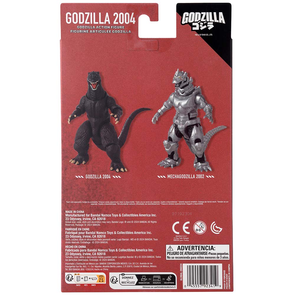 Bandai Namco Godzilla 2004 de 13 cm 92341, figuras de acción
