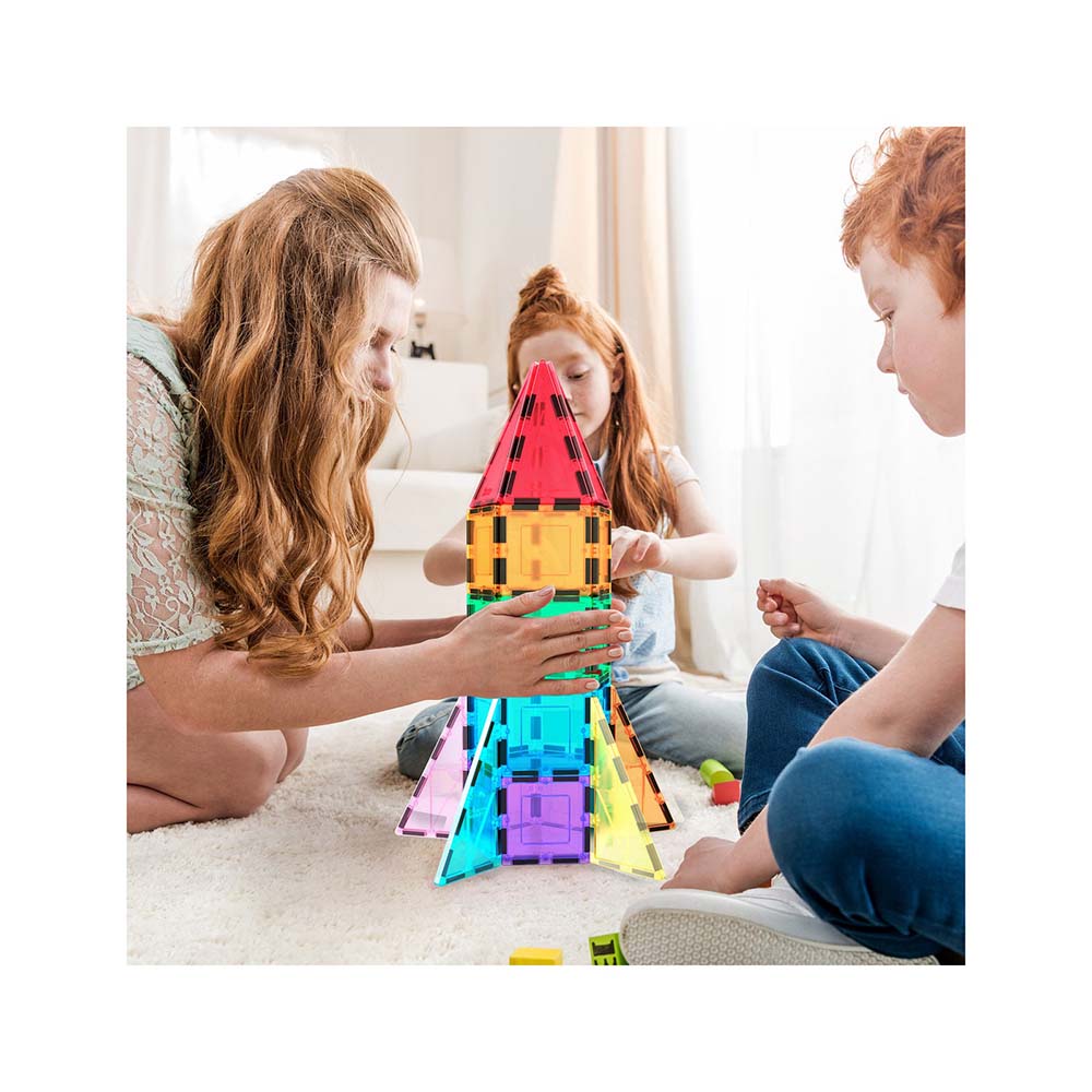 PicassoTiles Set Magnético Cohete Espacial – PT32, sets de construcción