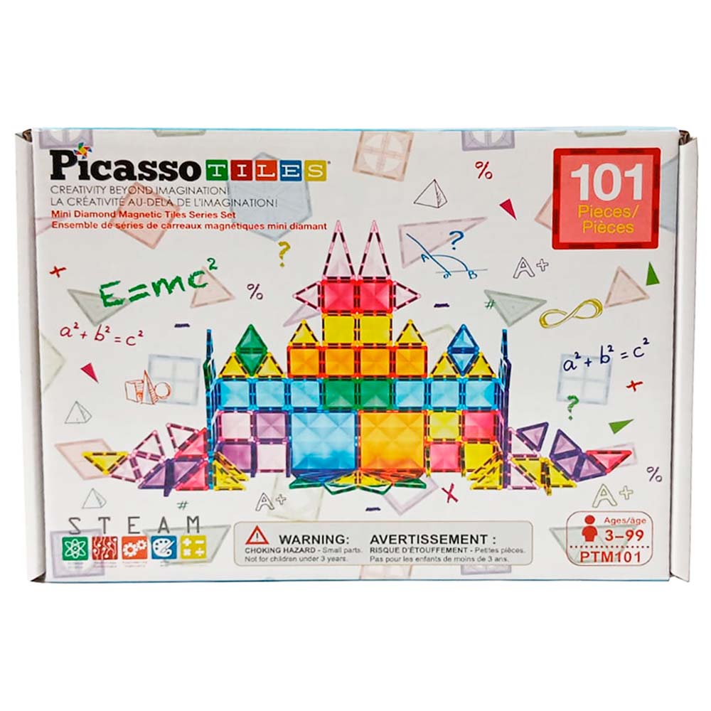 PicassoTiles Set de Bloques Magnéticos de Construcción Educativa, sets de construcción