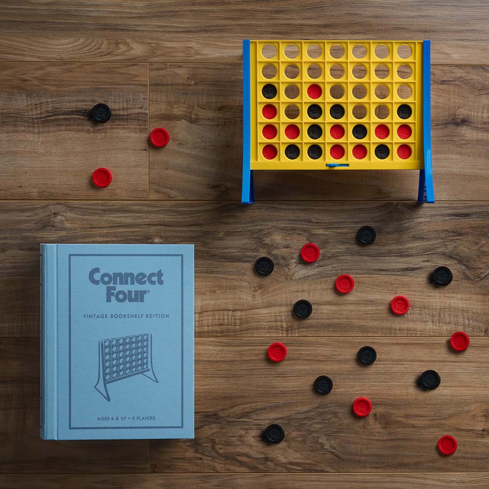 Connect 4 Connect Four Vintage Bookshelf Edition 43417: Juego de mesa