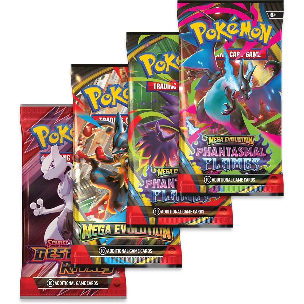 Pokémon TCG: Mega Charizard X Tin (Cartas en Español