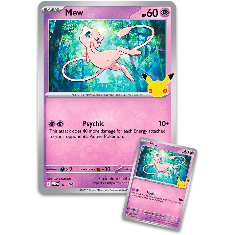 Pokémon TCG 30th Celebration Figure Collection (variante Mew o Mewtwo)