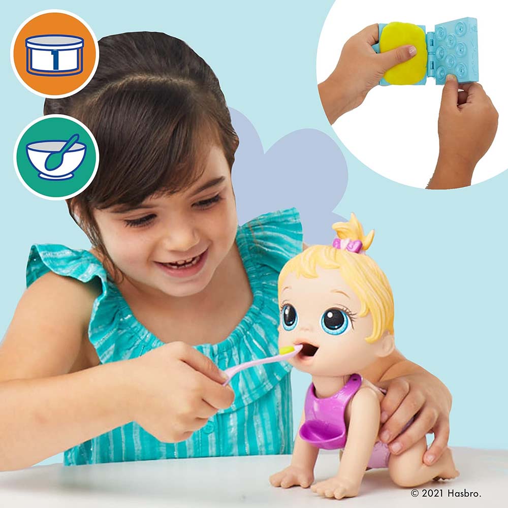 Baby Alive Lil Snacks - Rubia F2617: Muñeca - Edad 3+
