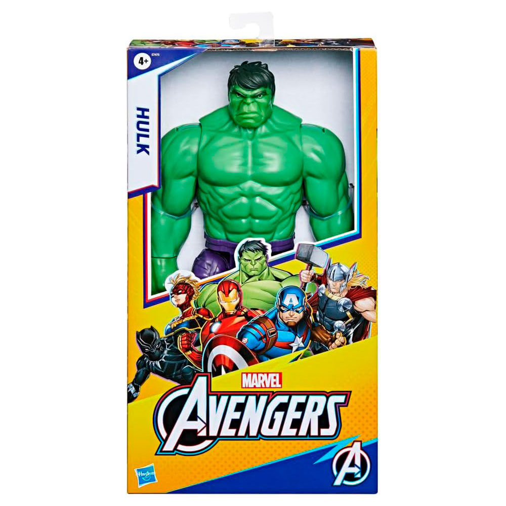 Marvel Avengers Figura Titan Hero Deluxe Hulk E7475 - Edad 4+