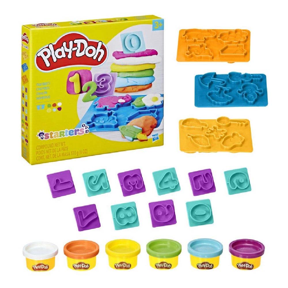 Play-Doh Fundamentals Números E8533: Set de masa moldeable - Edad 3+