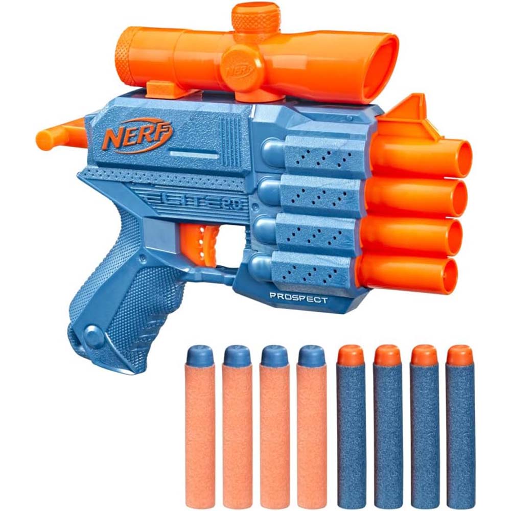 NERF Lanzador Elite 2.0 Prospect QS-4 F4190, lanzadores de juguete