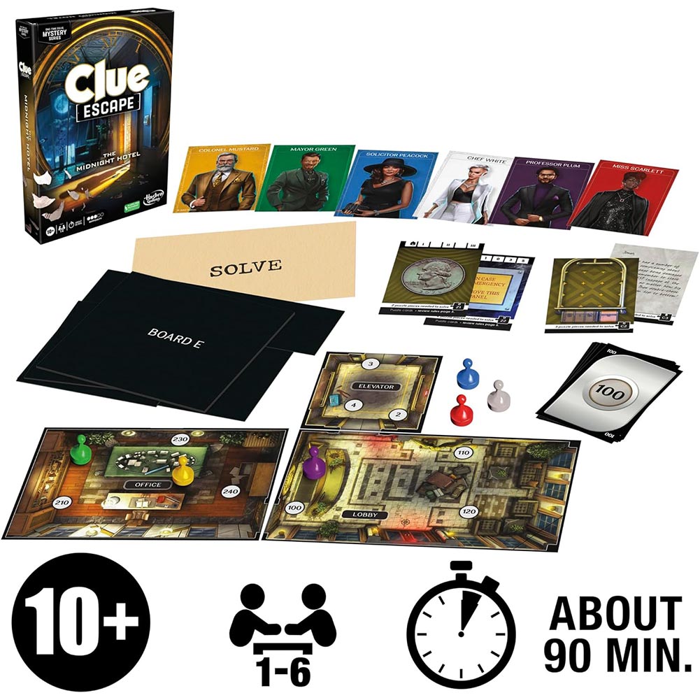 Clue Escape New Cast F6417: Juego de mesa