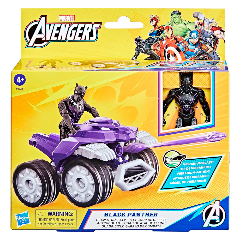 Marvel Avengers 4in Black Panther F9328: Figura de 4 pulgadas - Edad 4+