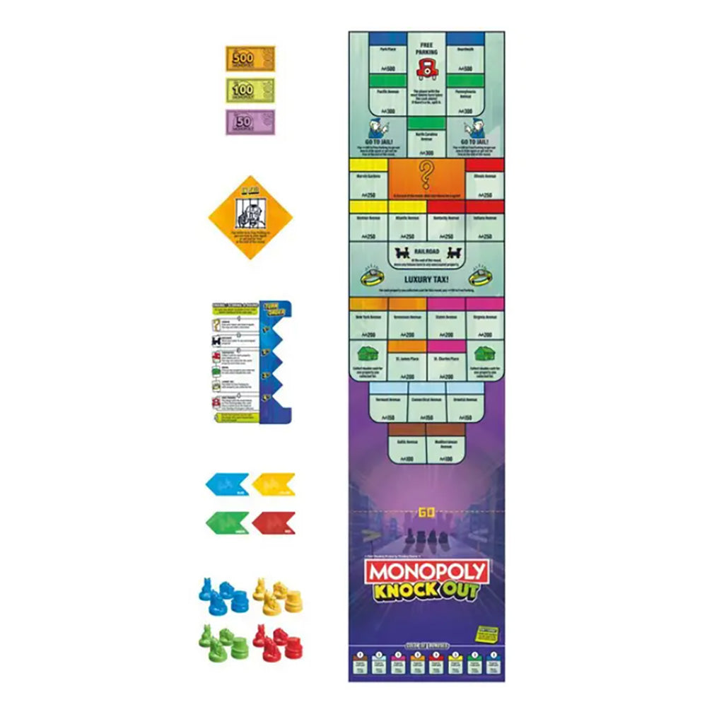 Monopoly Knockout F8995: Juego de mesa - Edad 8+