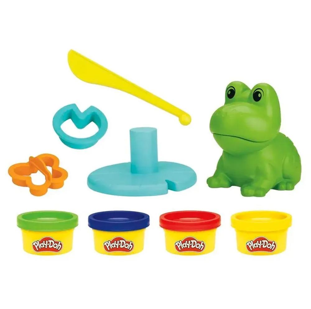 Play-Doh Frog and Colors Starter Set F6926: Set de masa moldeable - Edad 3+