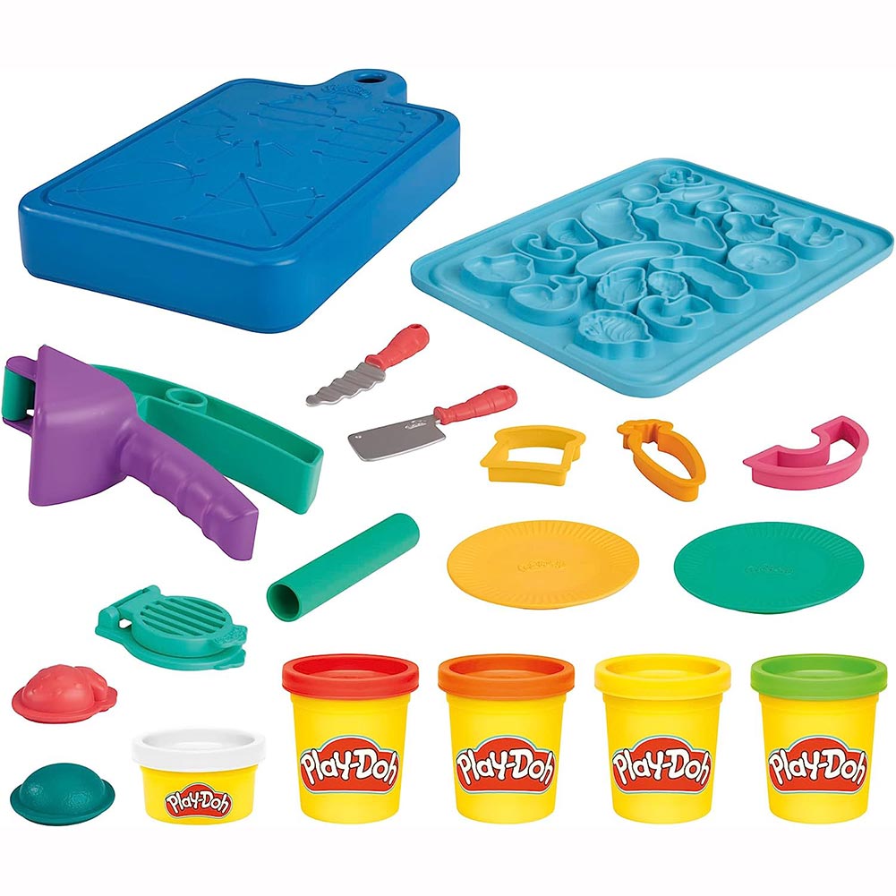 Play-Doh My First Kitchen Prep Playset F6904: Set de masa moldeable - Edad 3+