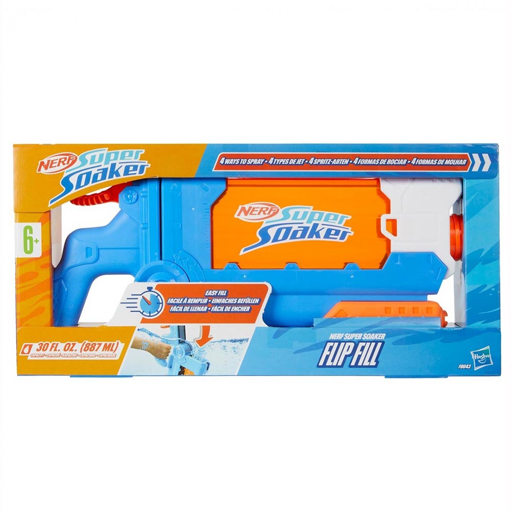 Nerf Super Soaker Flip Fill F8643: Lanzador de agua - Edad 6+