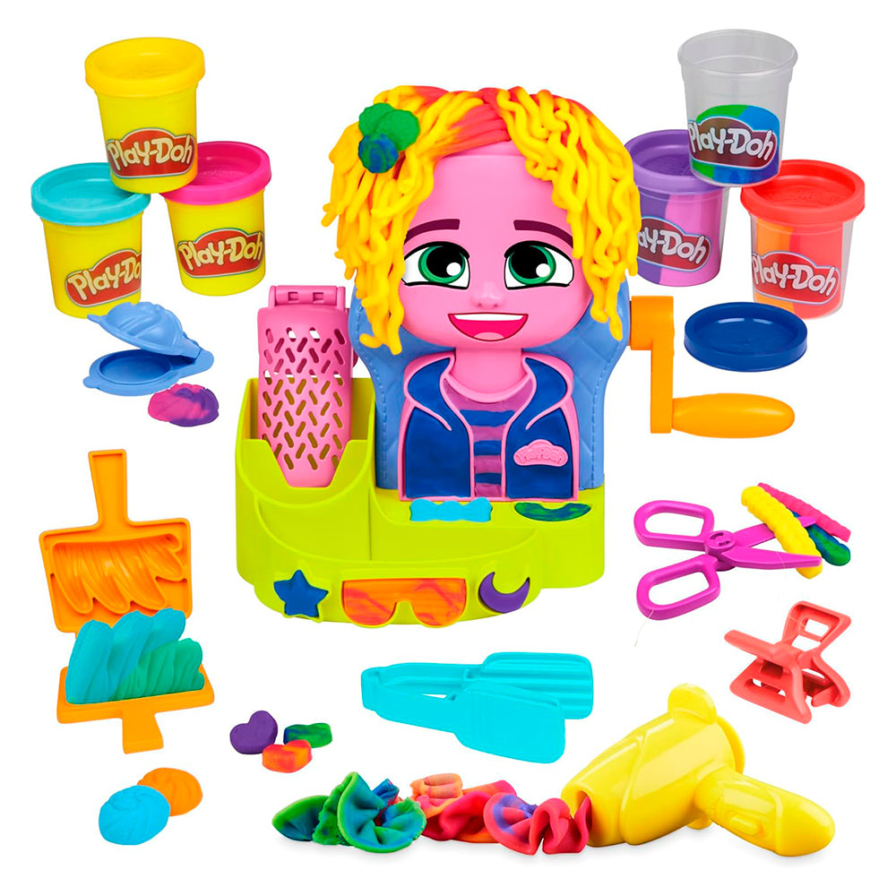Play-Doh Peluquería con estilo F8807: Set de masa moldeable - Edad 3+