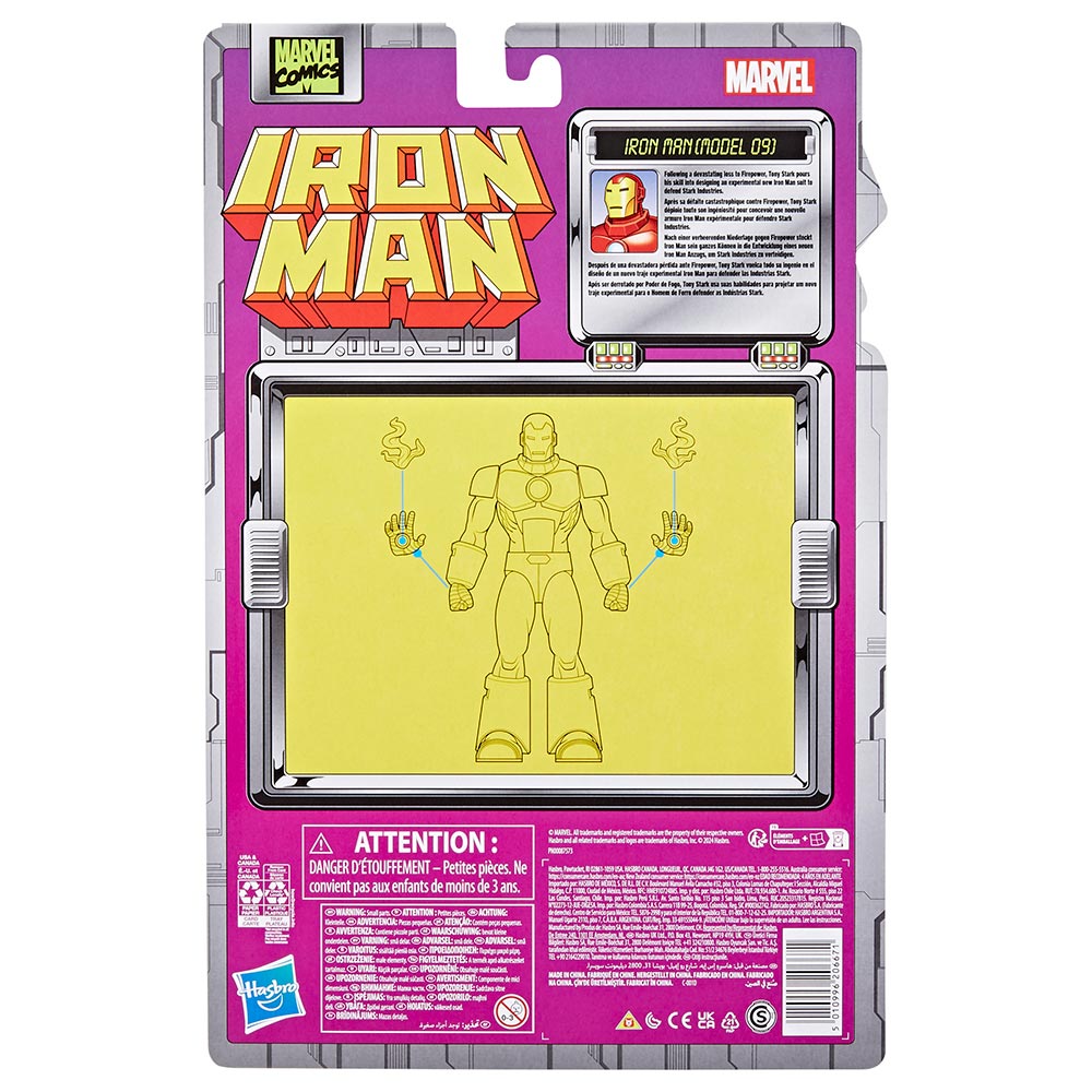 Marvel Legends Series Iron Man (Model 09) F9028: Figura de acción - Edad 4+