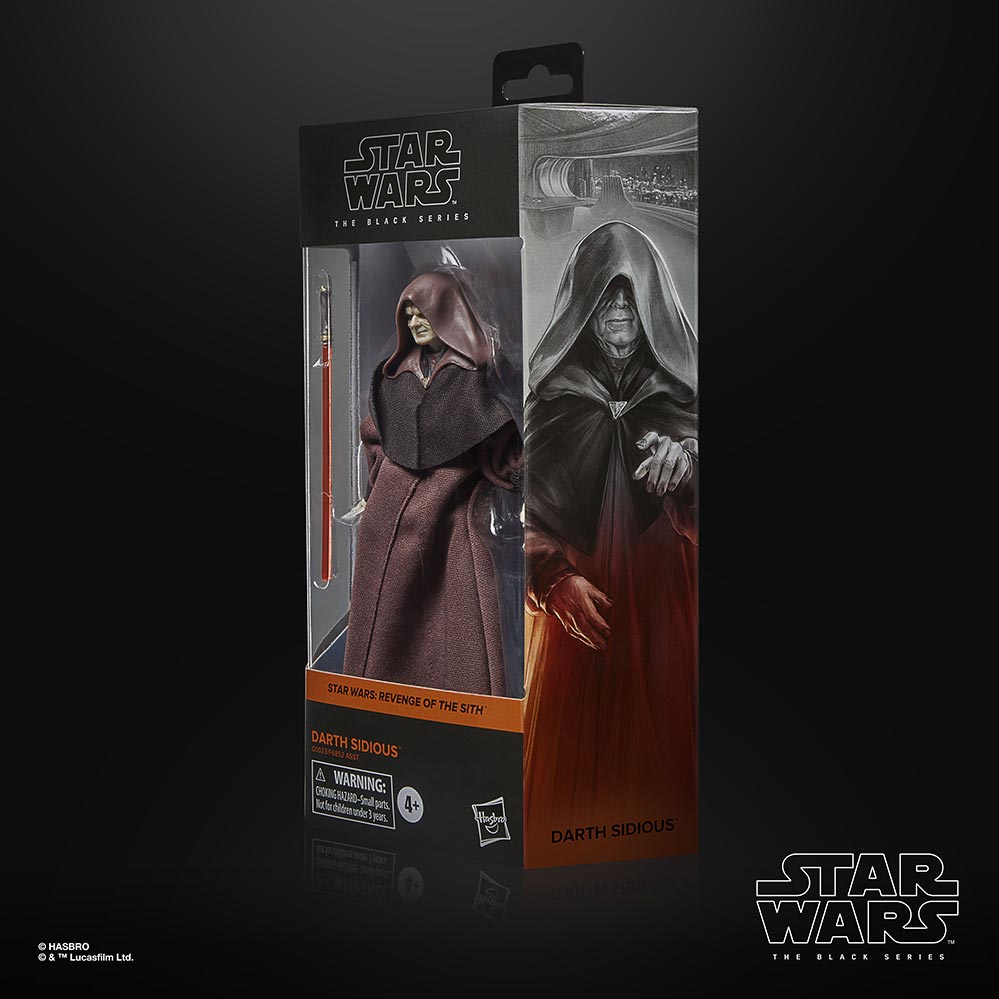 Star Wars The Black Series Darth Sidious G0023: Figura de acción - Edad 4+