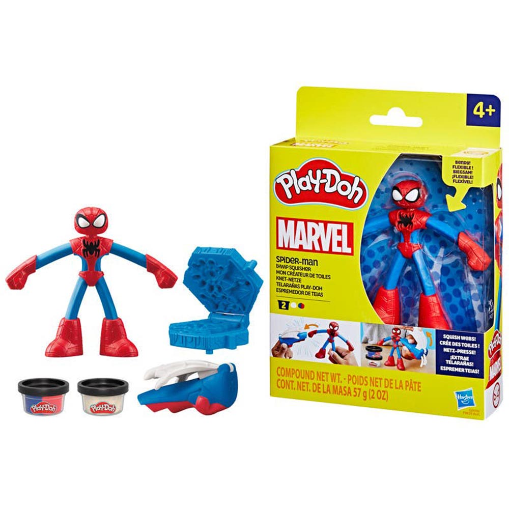 Play-Doh Marvel Spider Man Telarañas F9829: Set de masa moldeable - Edad 3+