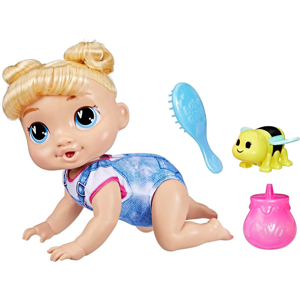 Hasbro Baby Alive Gatea y Juega F9709: Muñeca - Edad 3+