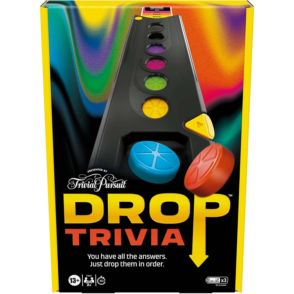 Hasbro Drop Trivial Pursuit F9833: Juego de mesa - Edad 8+