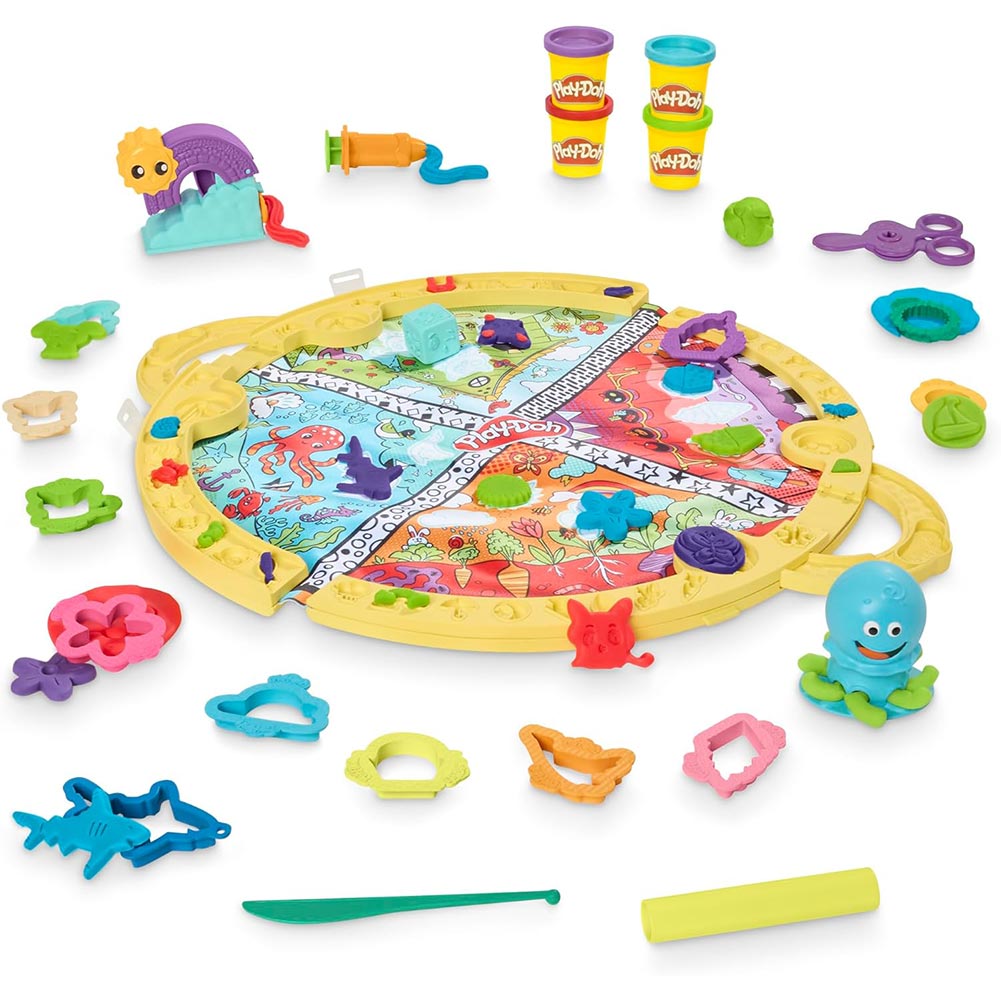 Play-Doh Starters Set De Juego Portátil F9143: Set de masa moldeable - Edad 3+