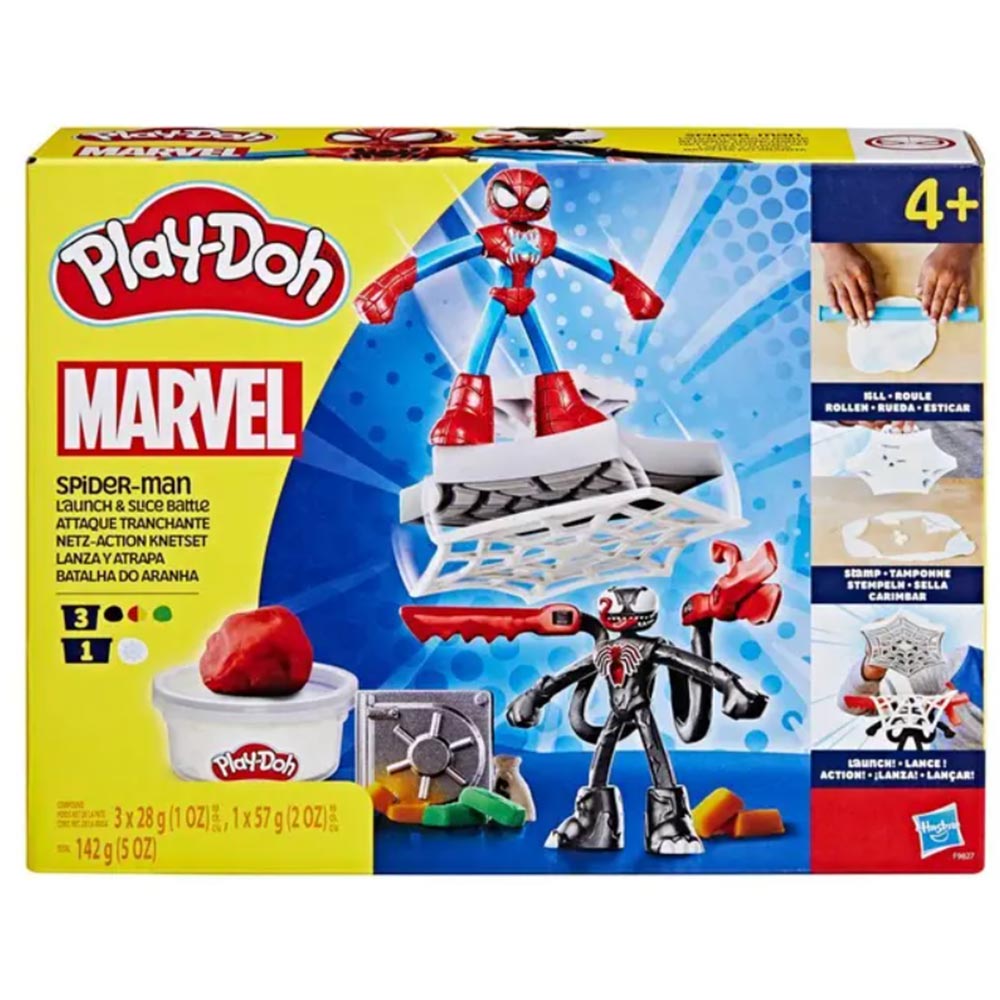 Play-Doh Marvel Spider-Man set con 2 figuras F9827: Set de masa moldeable - Edad 3+