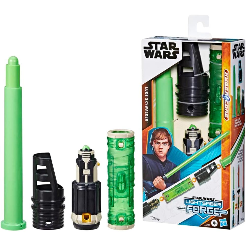 Star Wars Lightsaber Forge Kyber Core de Luke Skywalker F9968: Accesorio de juego de rol - Edad 4+