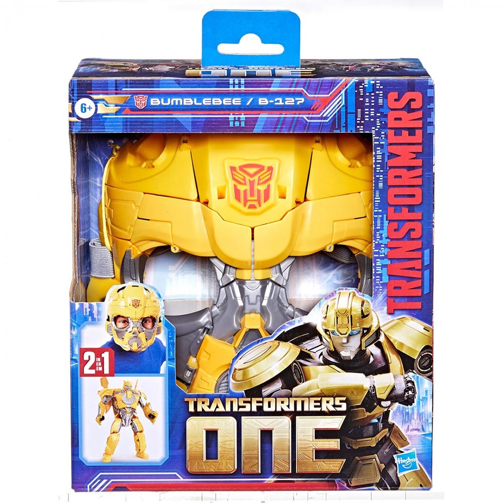 Transformers ONE Máscara Bumblebee 2 en 1 F9181: Accesorio de juego de rol - Edad 3+